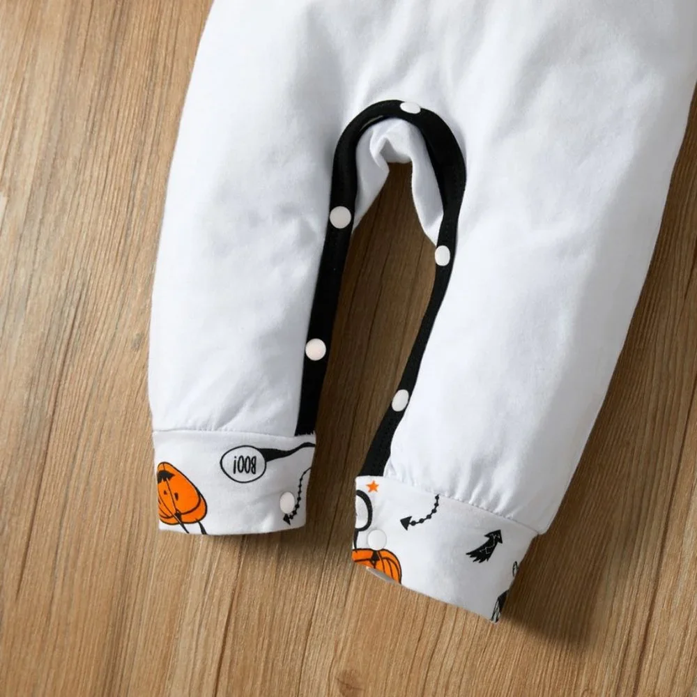 Halloween Pumpkin Jumpsuit Romper w/Hat 6-9 mos NEW - Picture 4 of 4